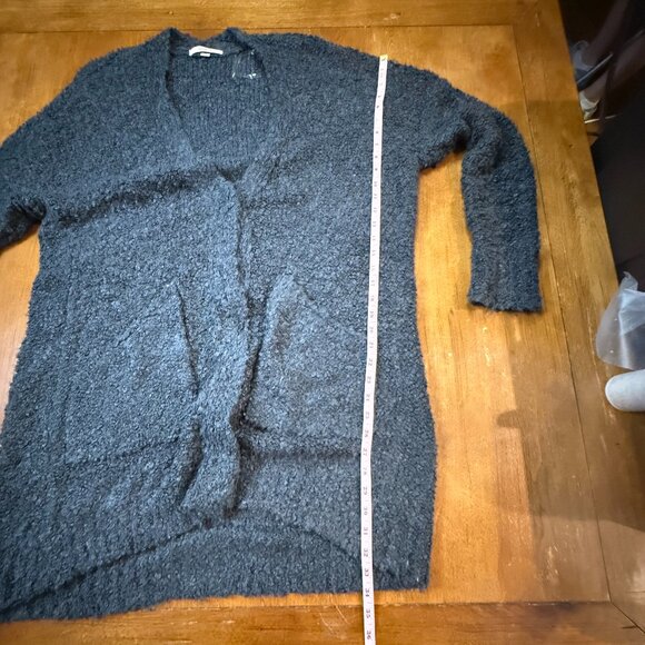 Antoinette Gray Textured Open Front Cardigan - Women’s Medium - Picture 7 of 11